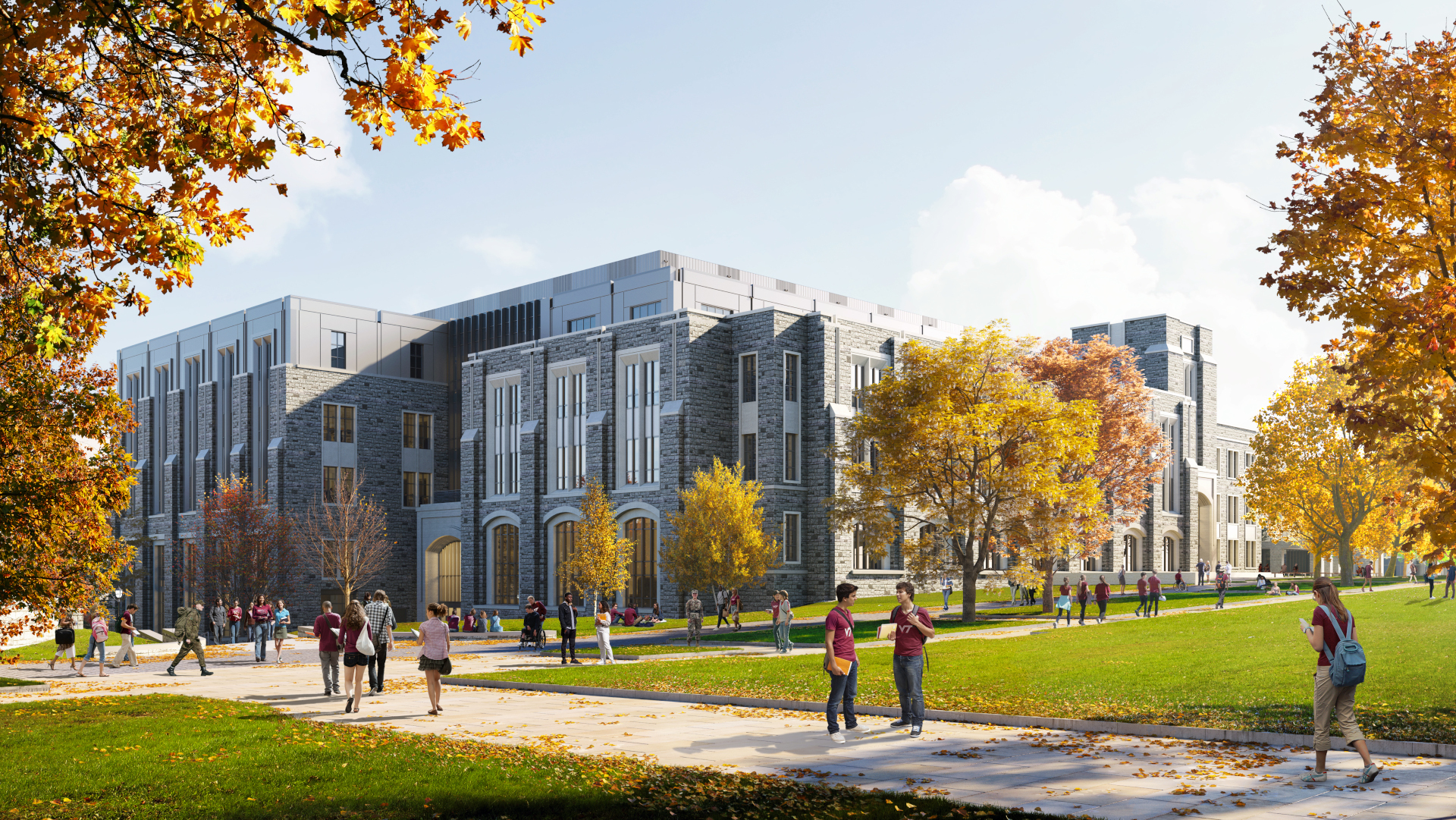 External rendering of Mitchell Hall