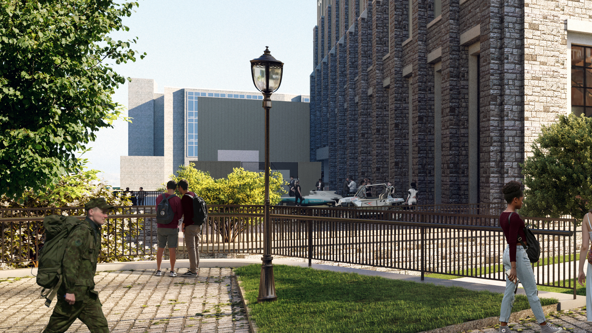 External rendering of Mitchell Hall
