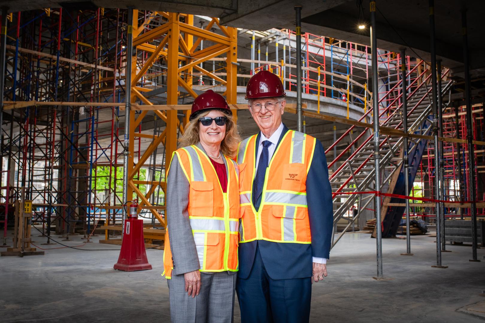 The Mitchells touring the construction site - image 4